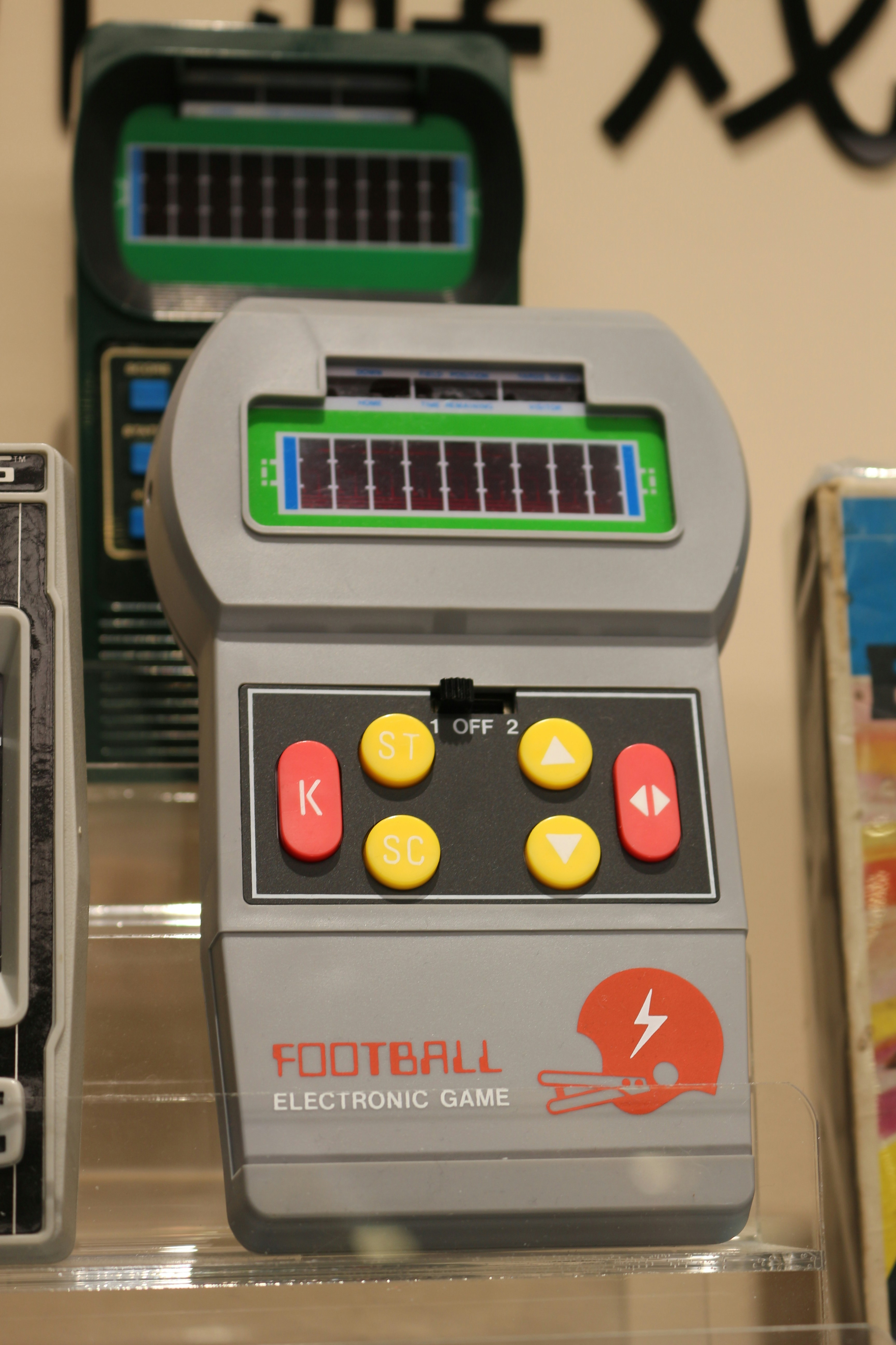A close up of a nintendo game system