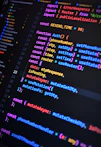 A computer screen with a bunch of code on it