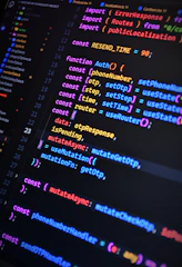 A computer screen with a bunch of code on it