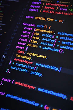 A close up of a computer screen with many lines of text