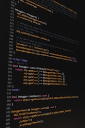 A computer screen with a bunch of lines on it