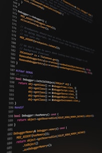 A computer screen with a bunch of lines on it