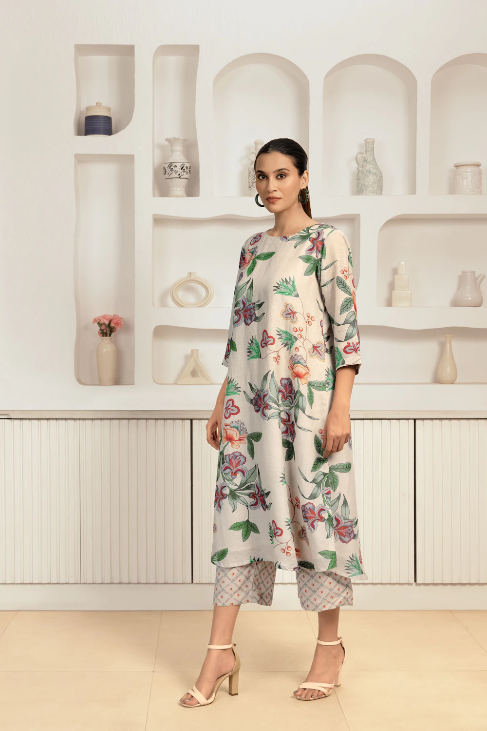 Photo of a similar item: ladyline Printed Cotton Kurta, Pants and Dupatta Set, Blue