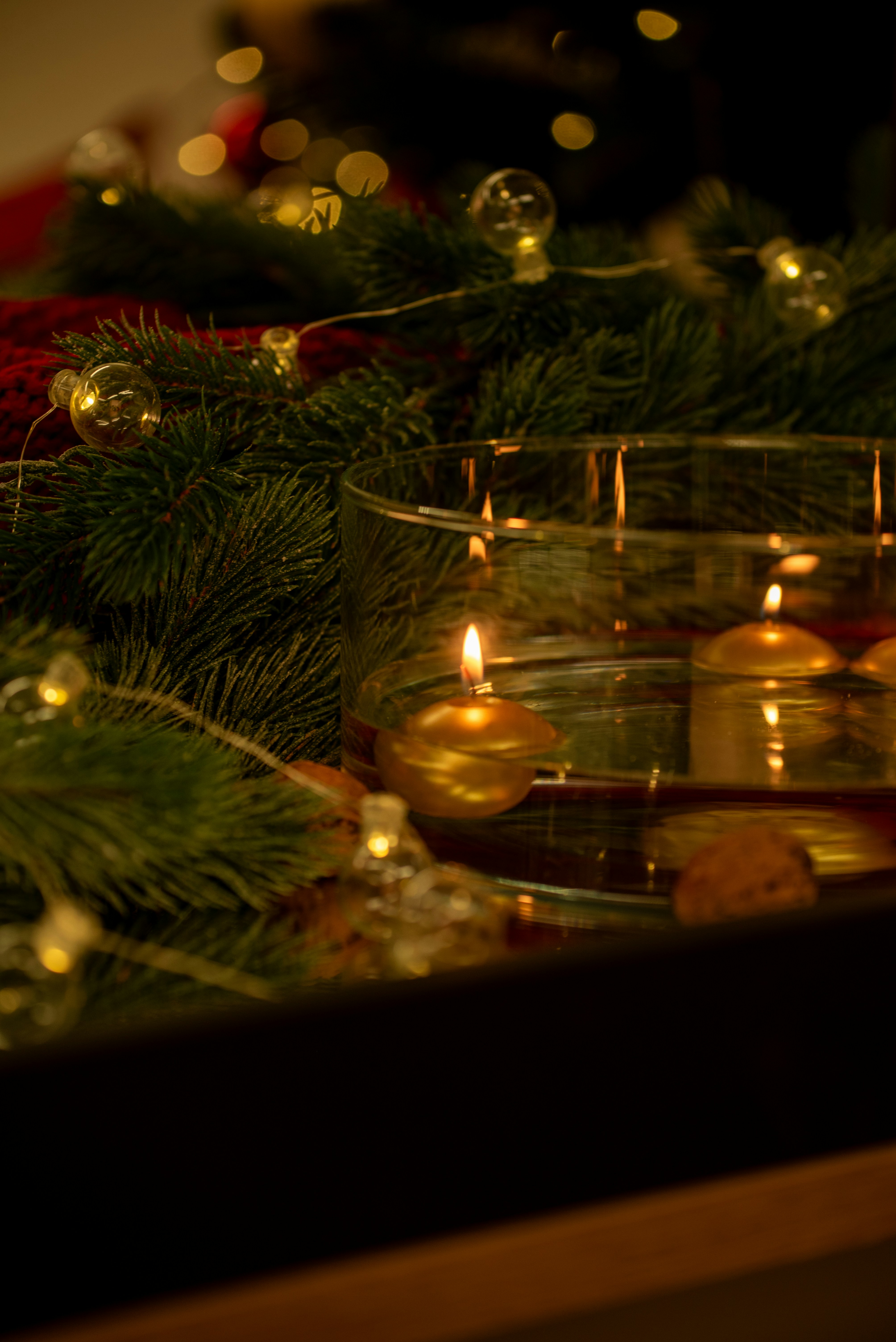 A close up of a candle on a table