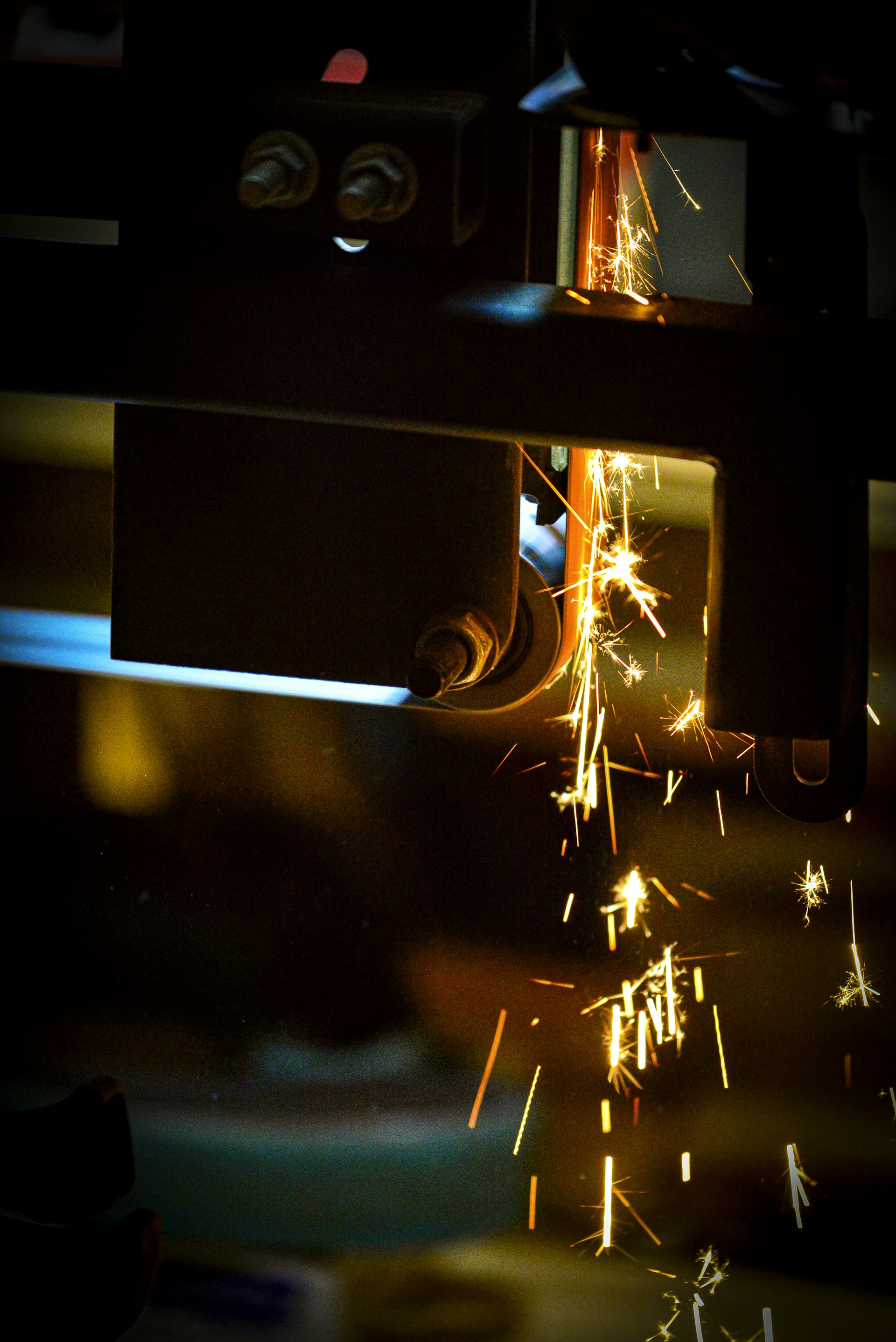 A close up of a person working with a machine