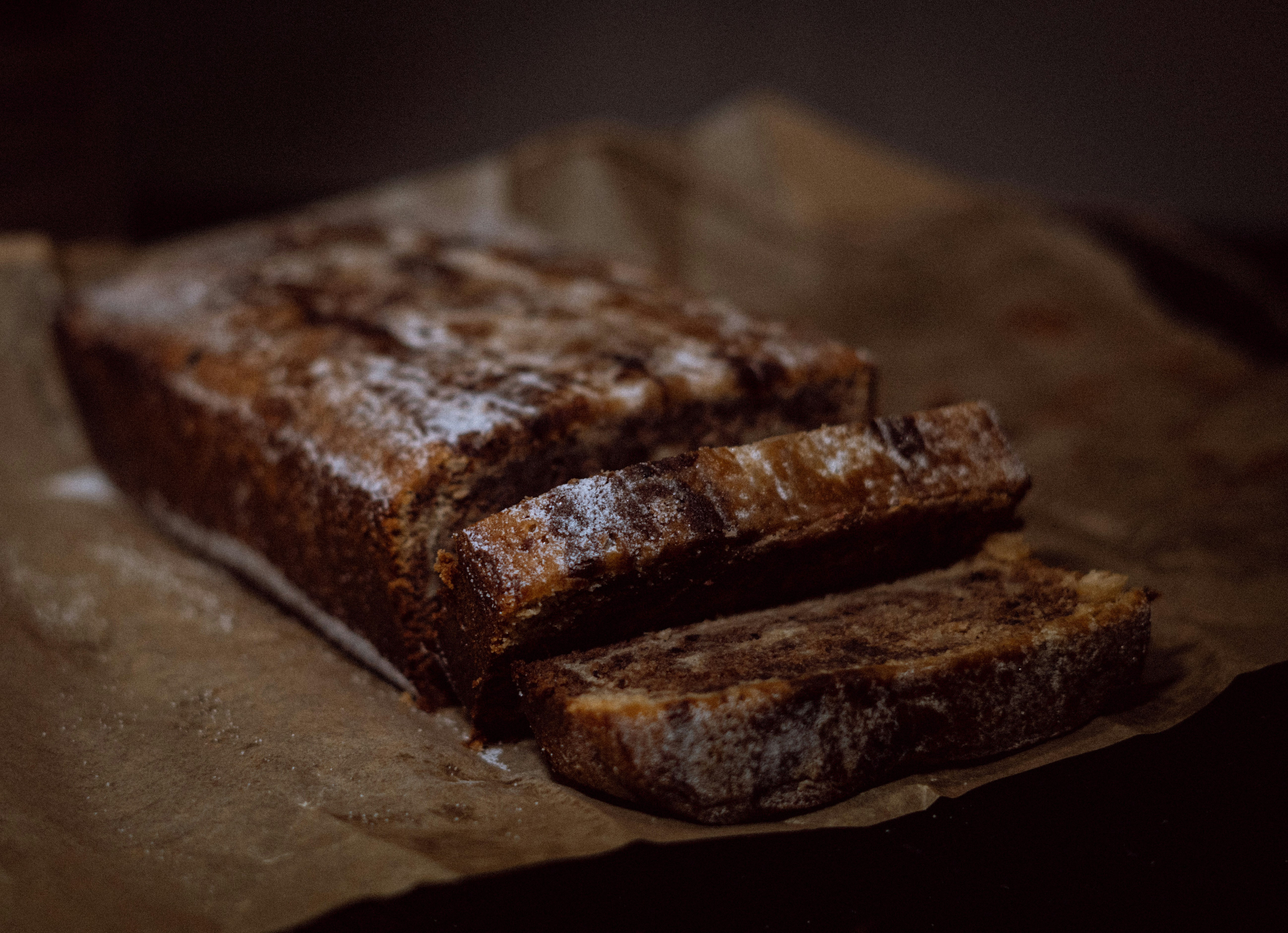 A close up of a piece of food on a piece of paper