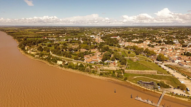 Vauban star-shaped fortress overlooking the Gironde estuary