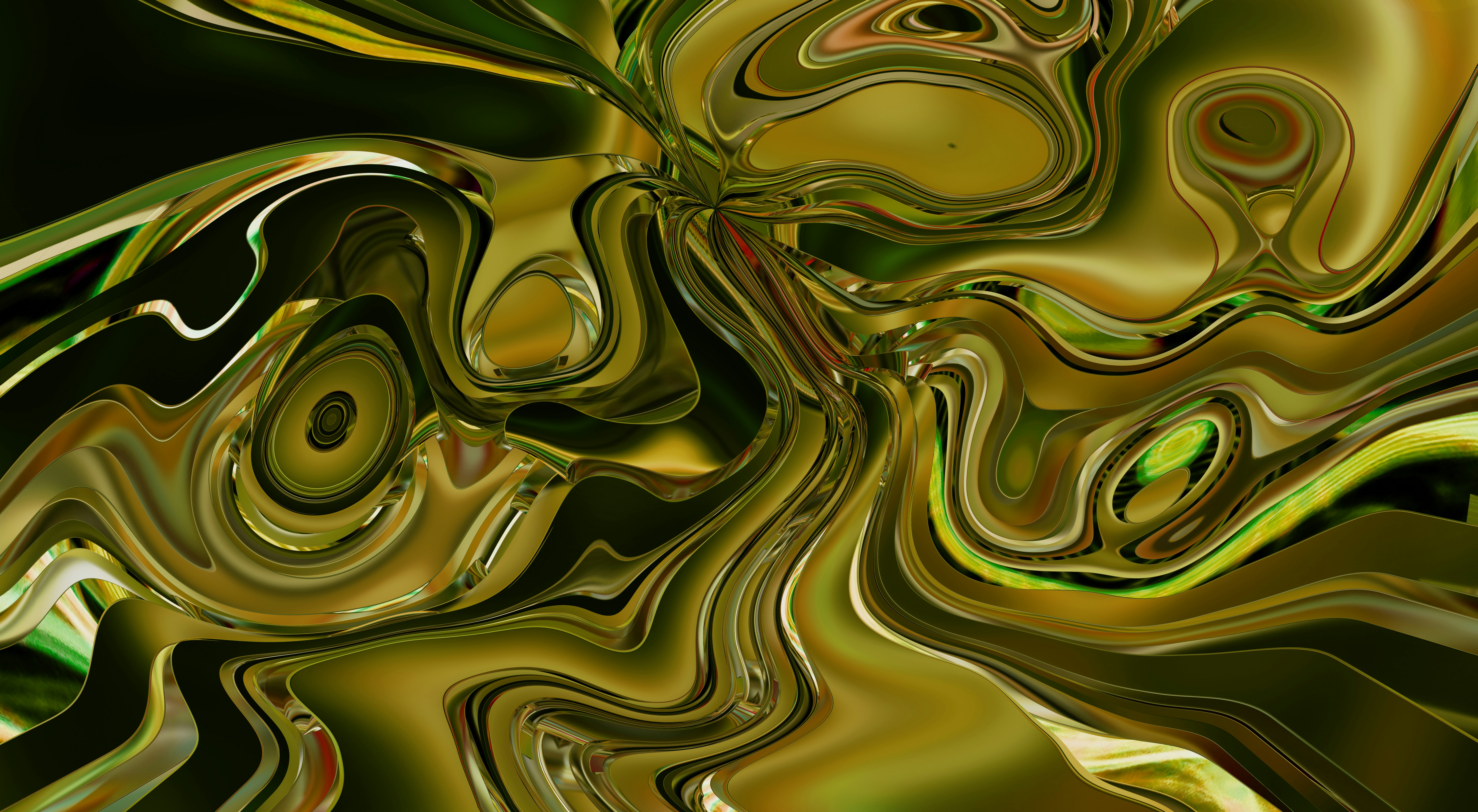 Ein Wirbel aus grüner Farbe mit gelbem Hintergrund Foto – Kostenloses Bild  zum Thema Hintergrundbild auf Unsplash, image size:3000x1649