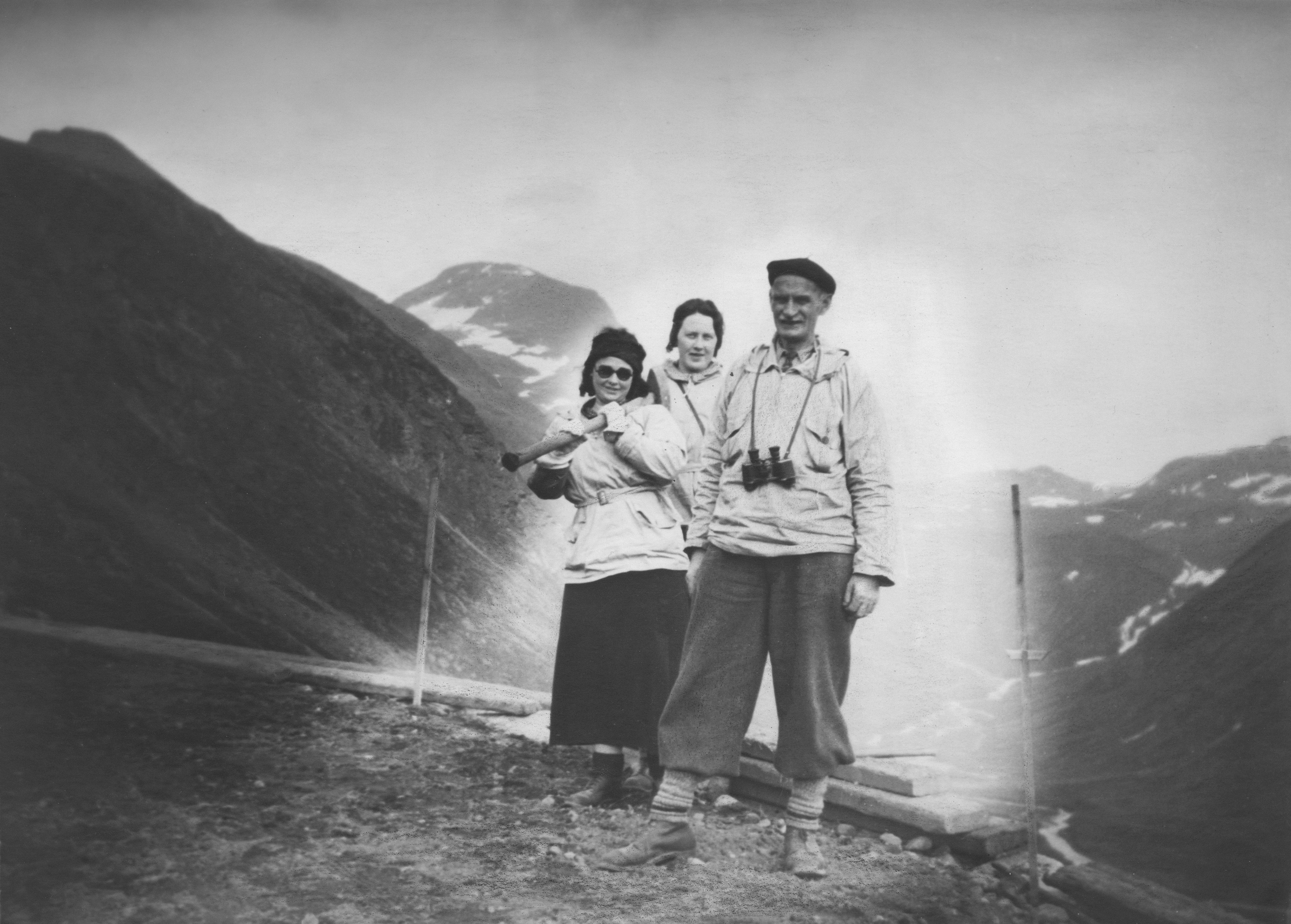 Hiking group portrait