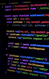 A computer screen with a bunch of text on it