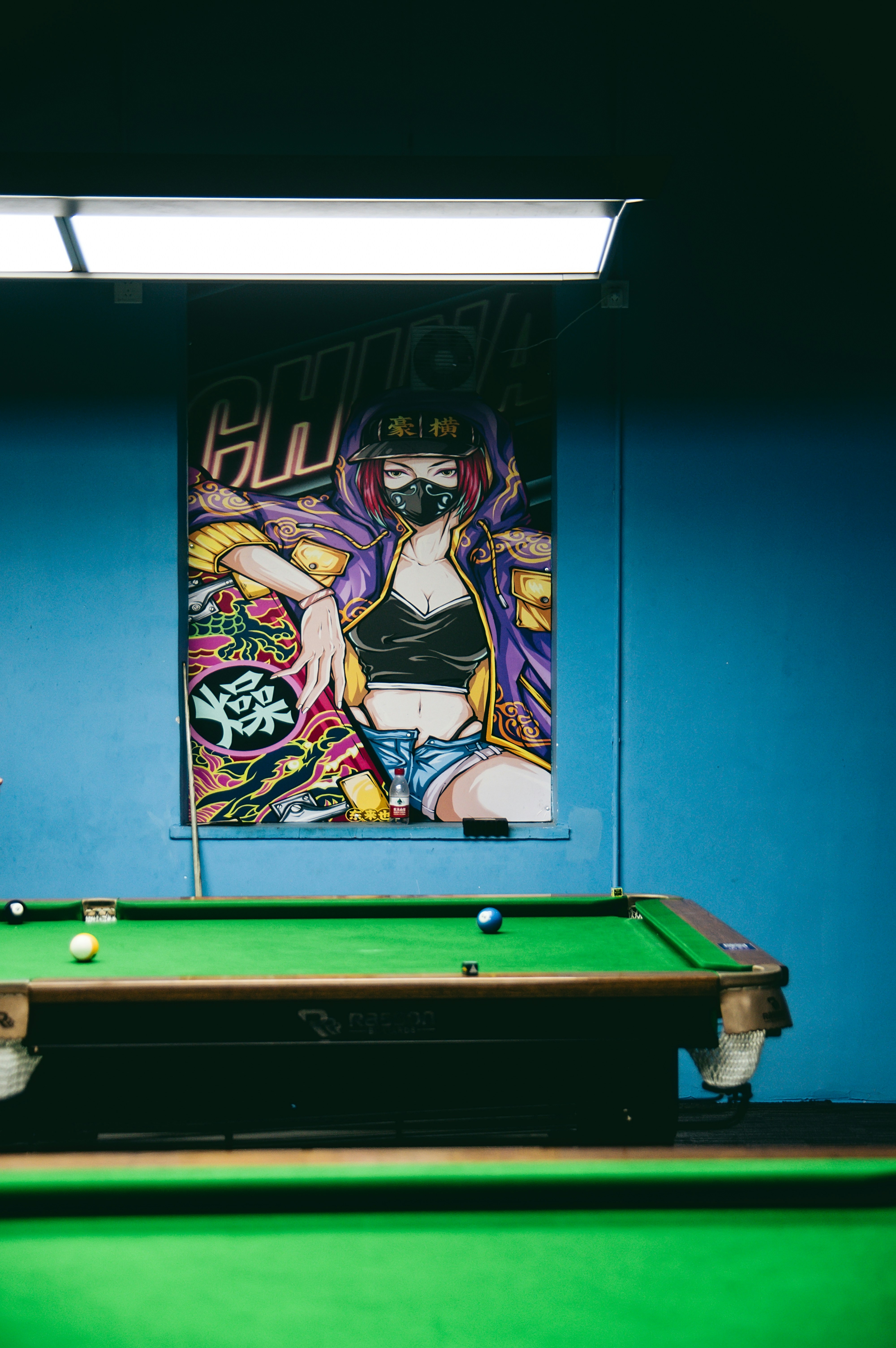 framed anime artwork