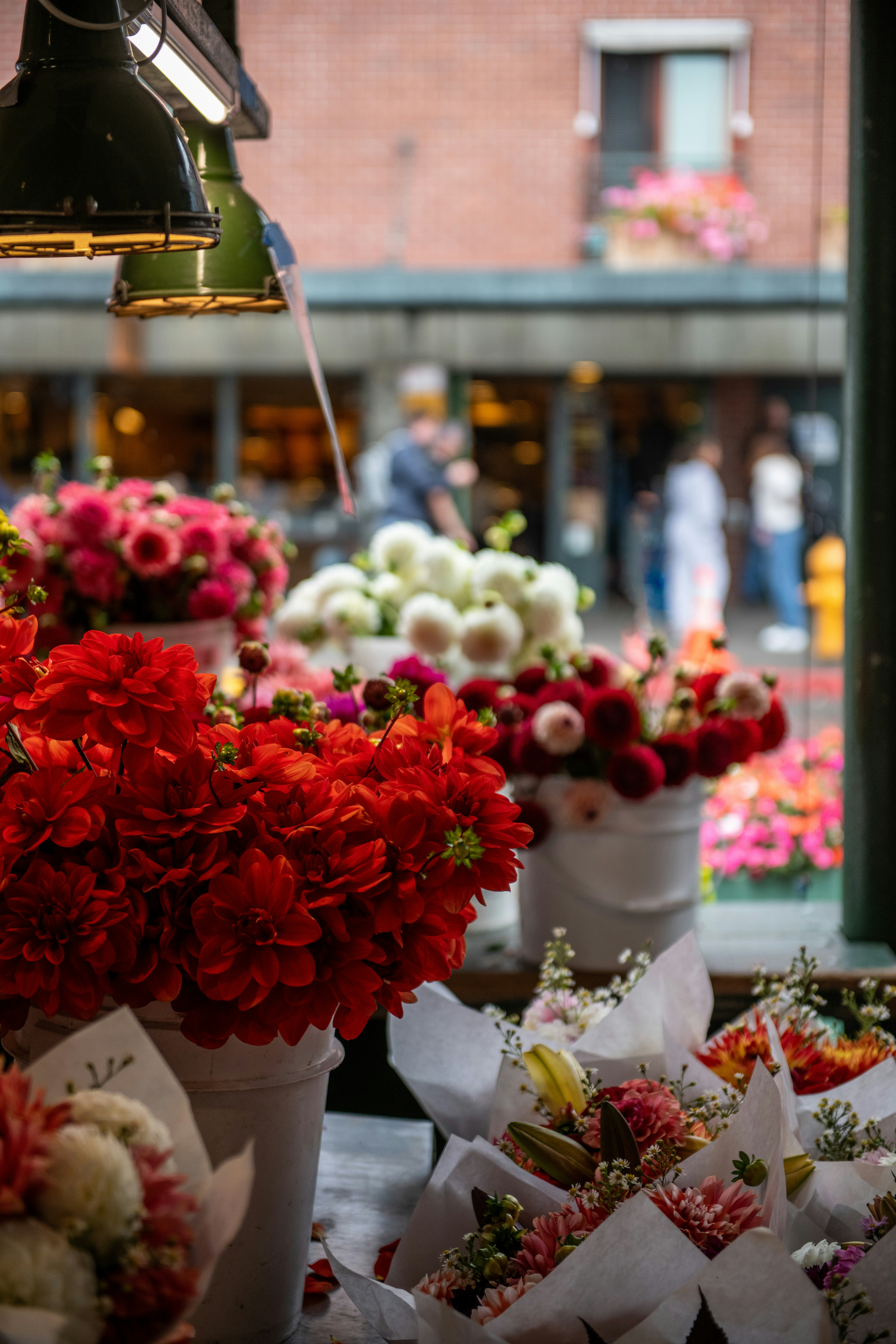A bunch of flowers that are on a table