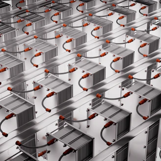A large group of different types of batteries