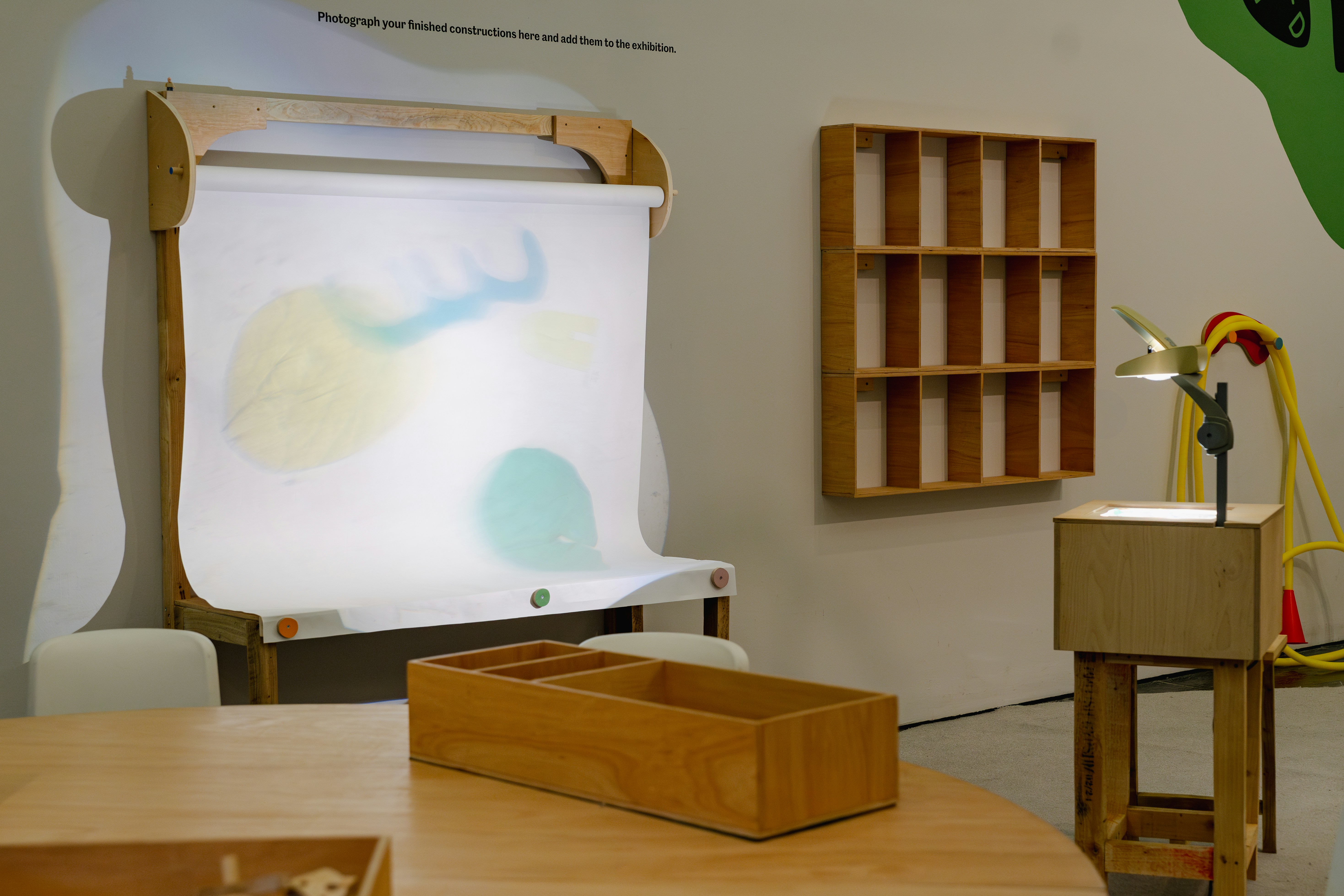 Modern classroom with projector