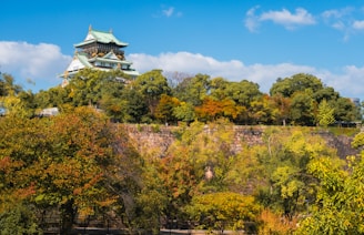 A view of a building from across the water