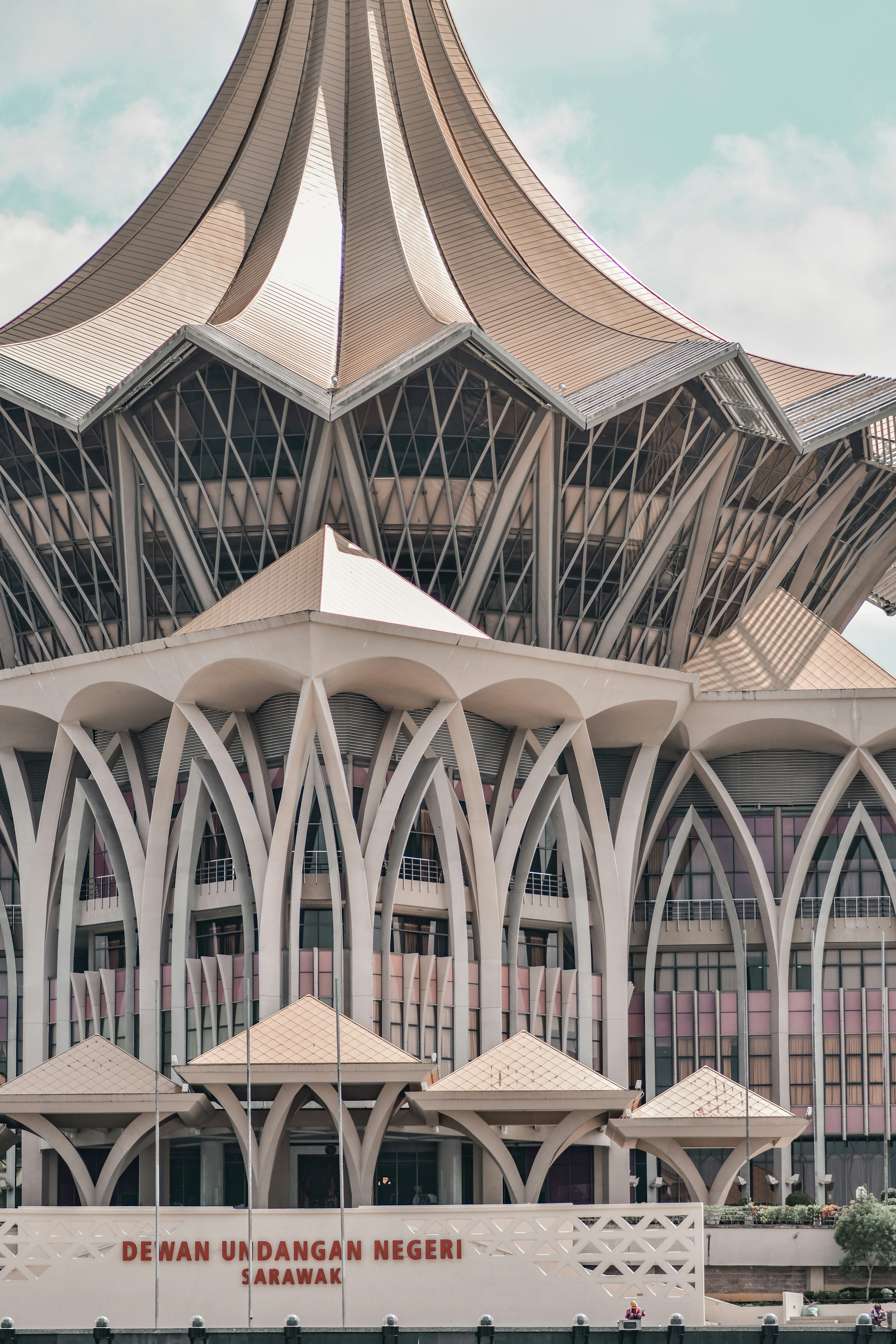 A large building with a tall tower on top of it