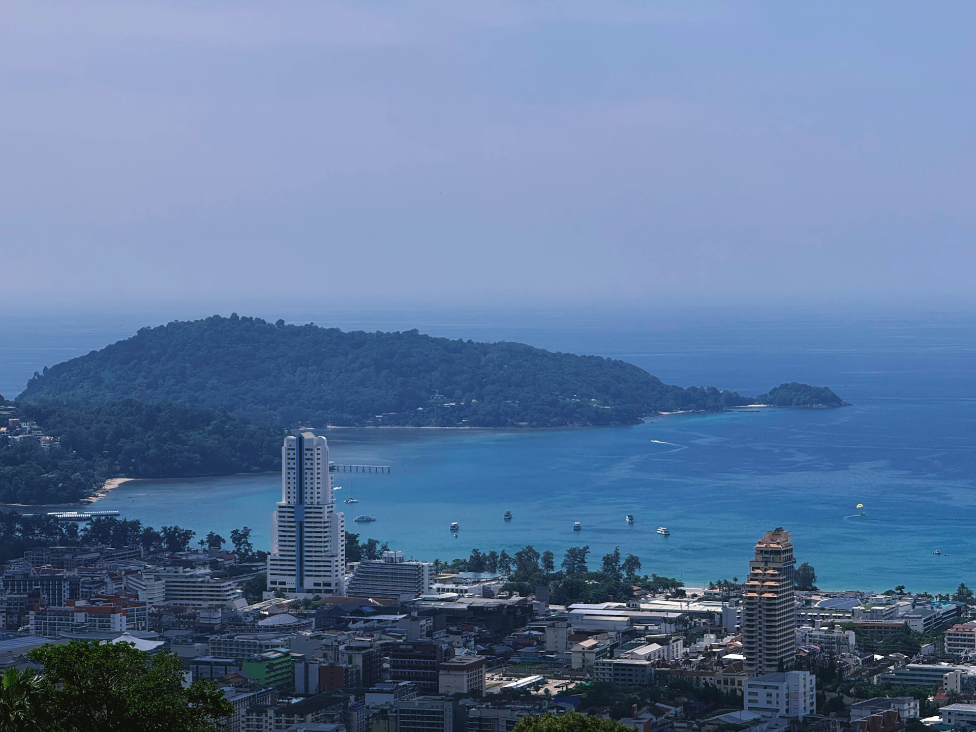 A view of a city and a body of water
