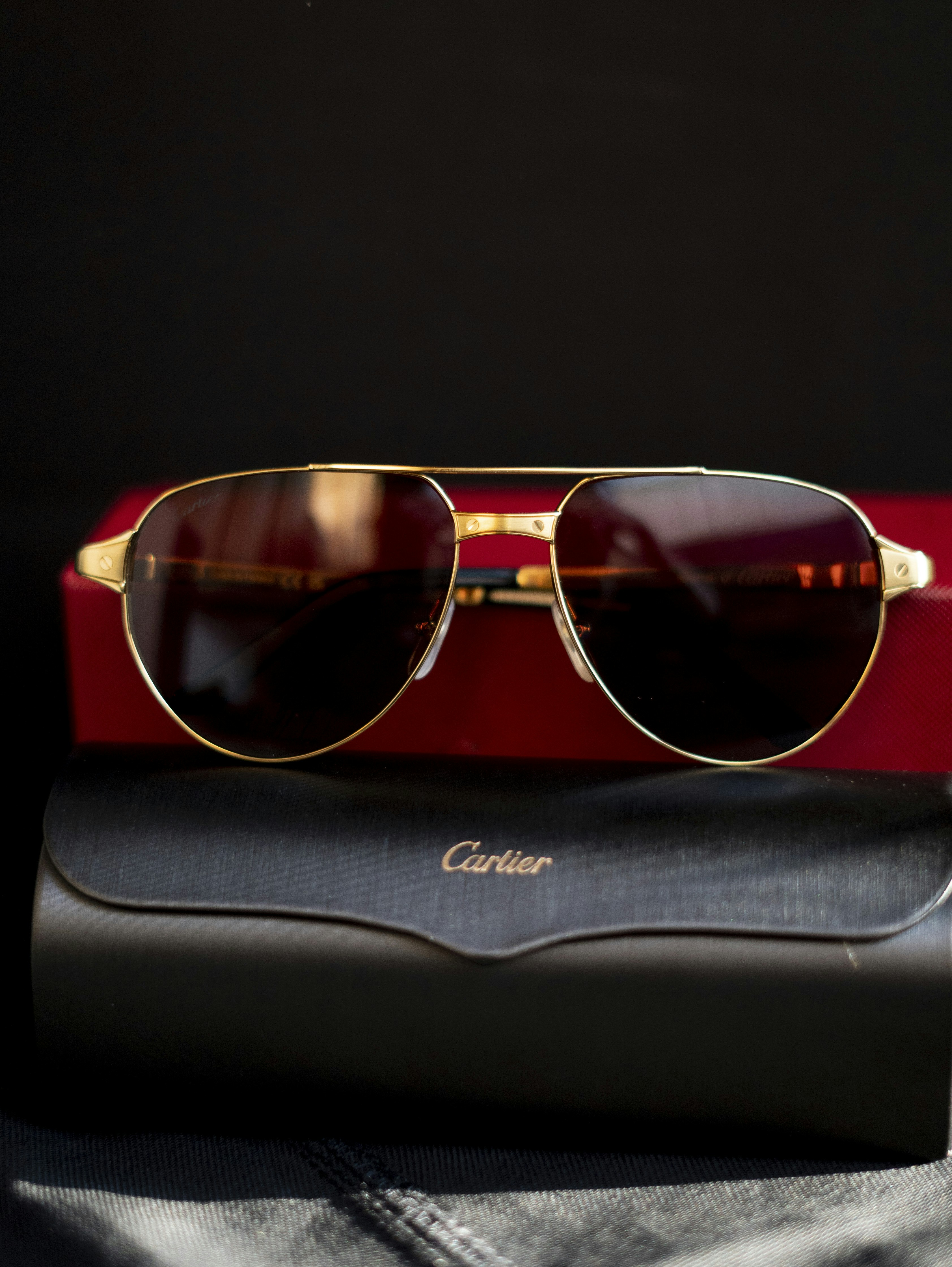 Aviator Sunglasses — Gold