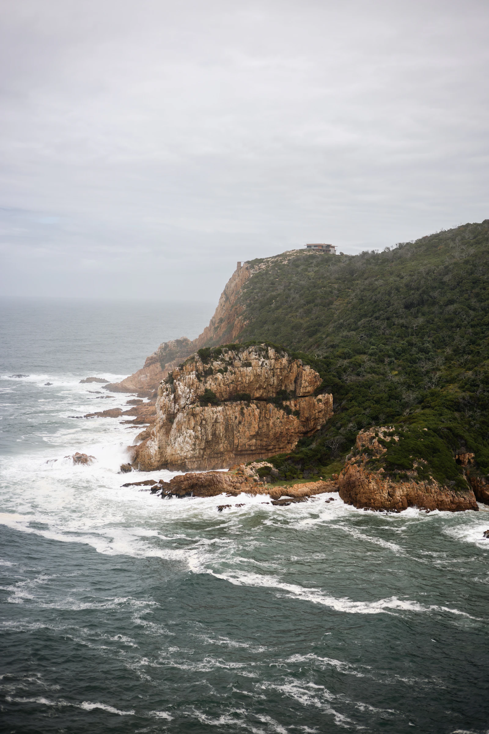 Knysna lagoon between green hills on South Africa's Garden Route
