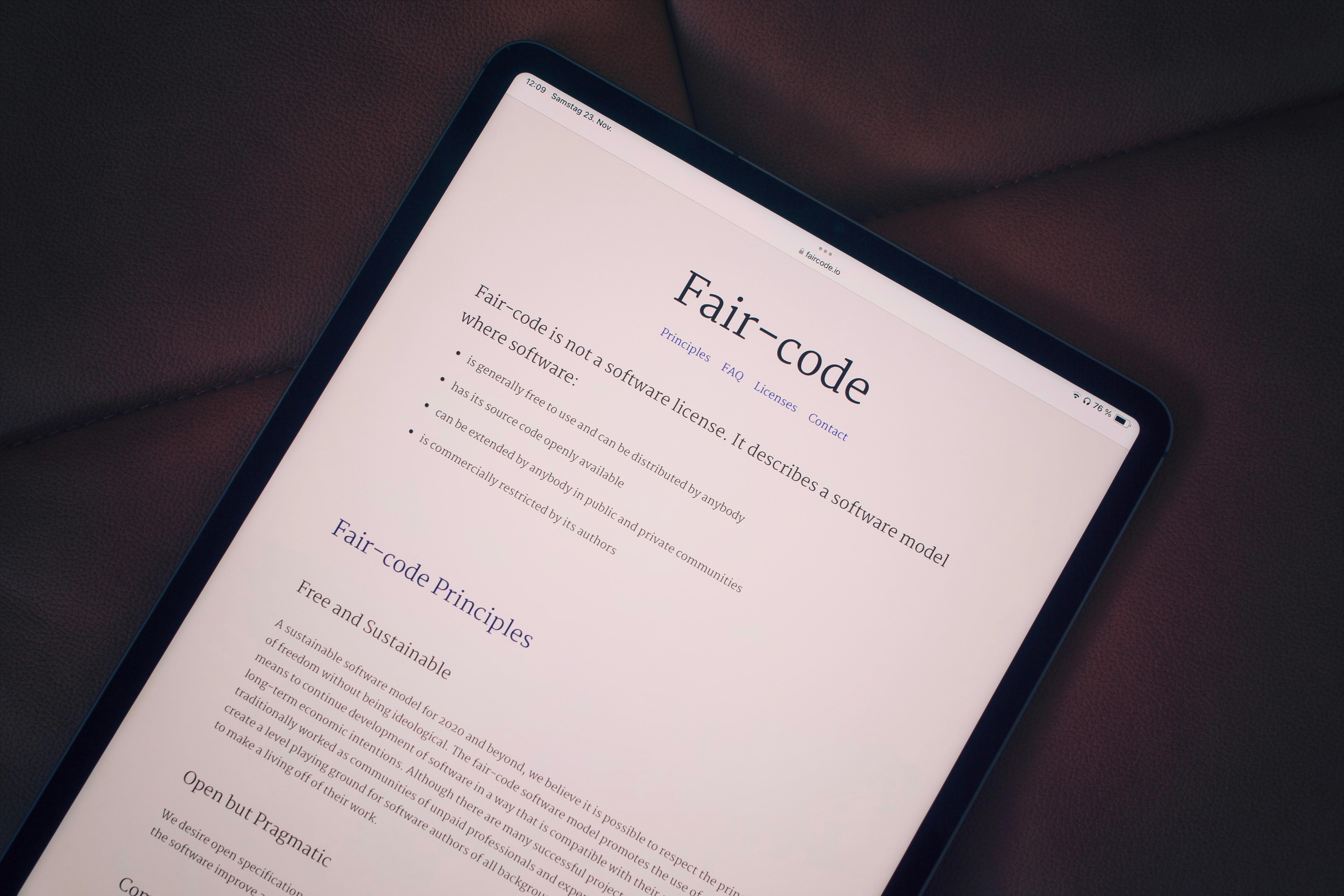 Ein veröffentlichtes Foto