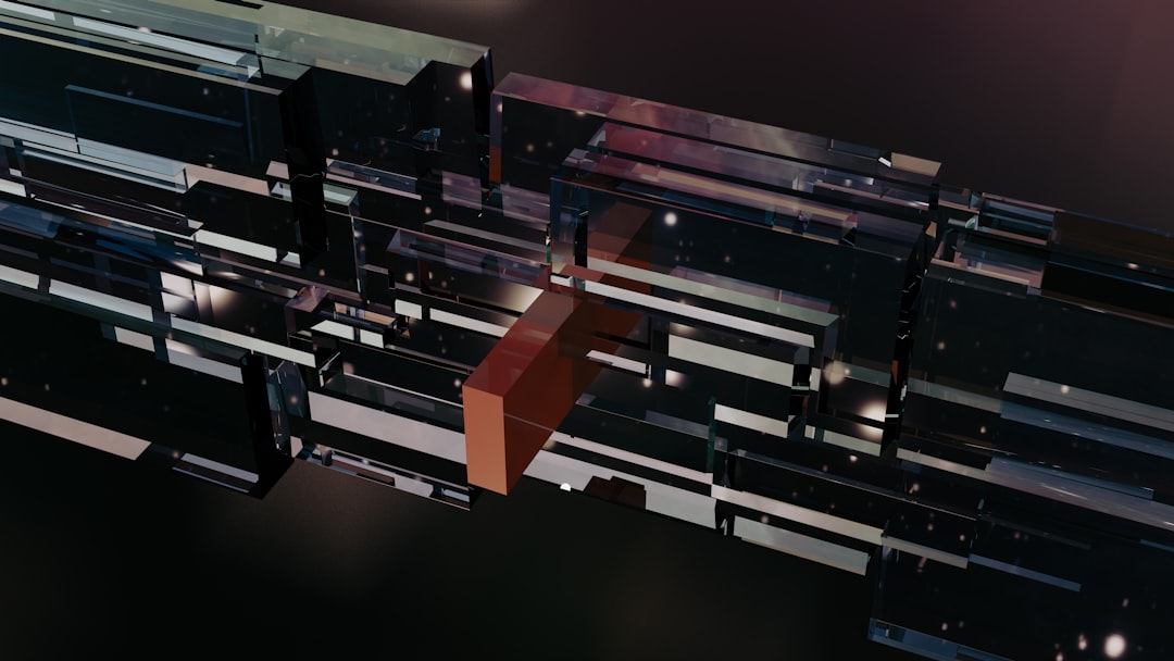 A computer generated image of a computer keyboard, 8k 3d render