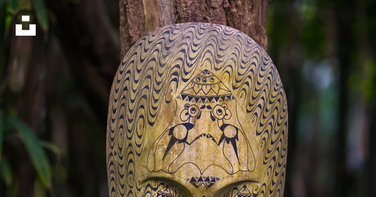 A mask on a tree in a forest photo – Free Tree Image on Unsplash