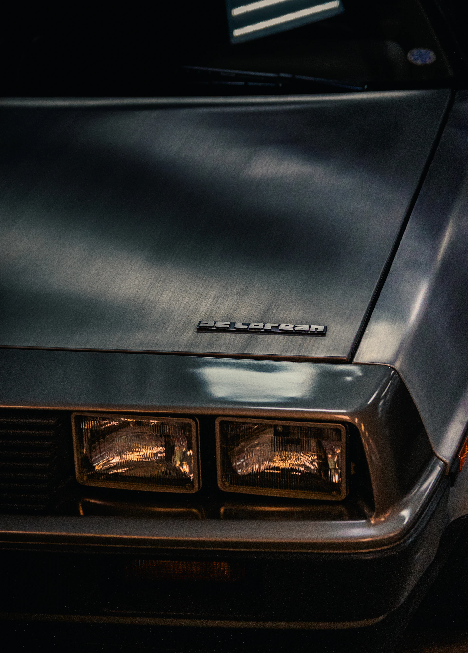 A close up of the front of a car