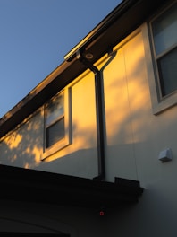 A house with a street light next to it