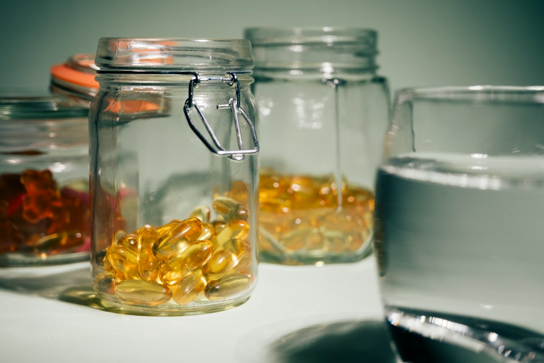 supplement capsules bottle