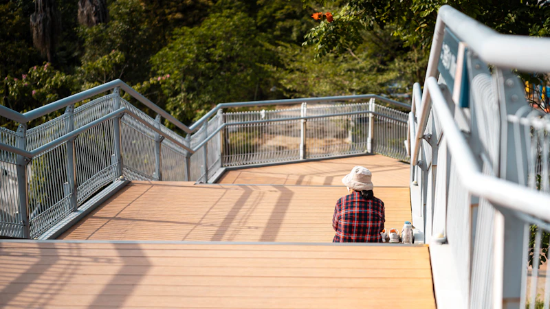 Anti Slip Tape in Pawtucket — Outdoor ramp surrounded by trees