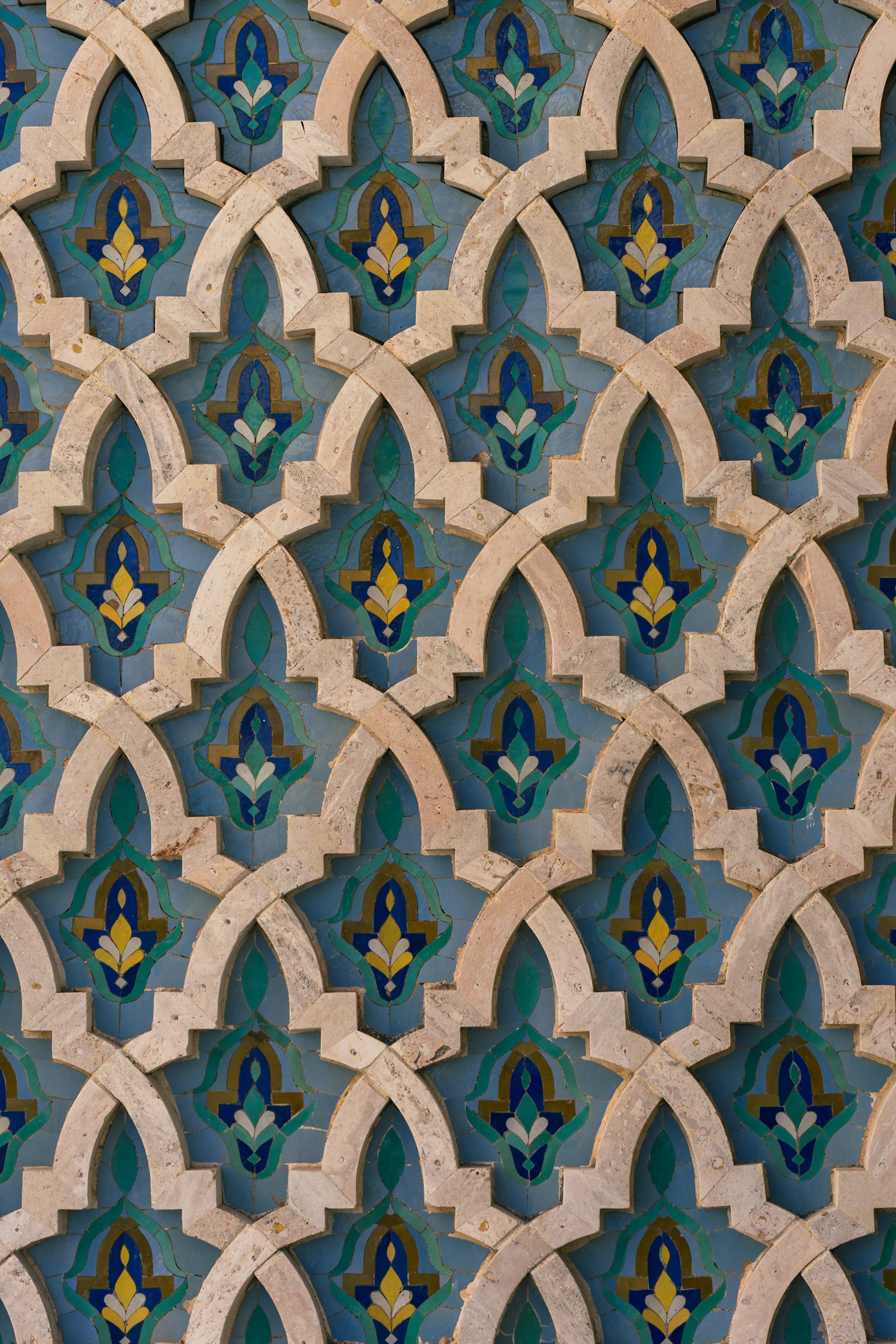 Islamic geometric pattern on an architectural wall