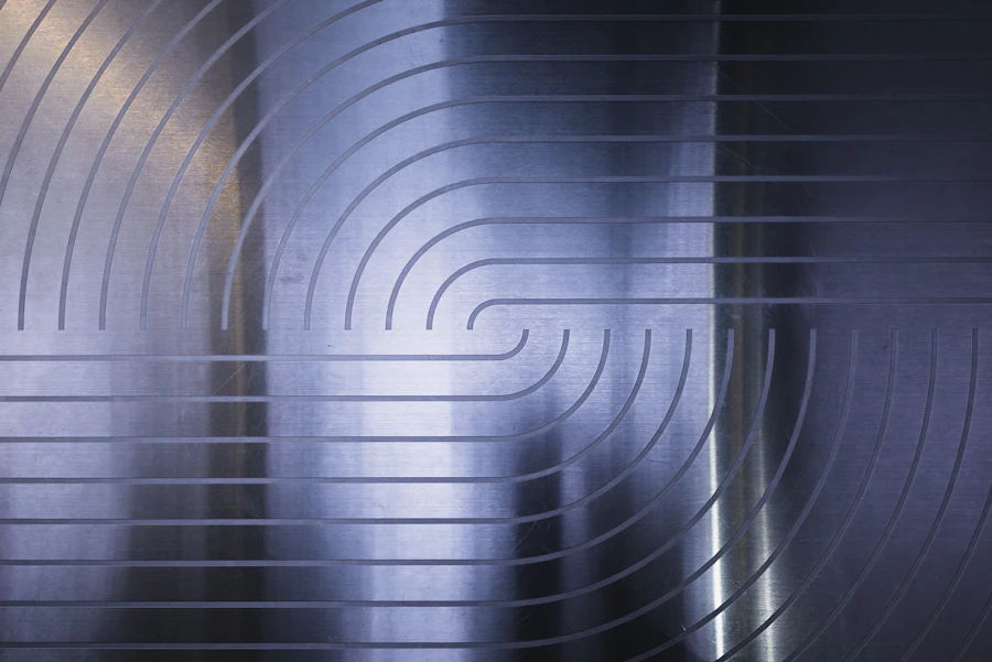 Drahterodierte Metalloberfläche