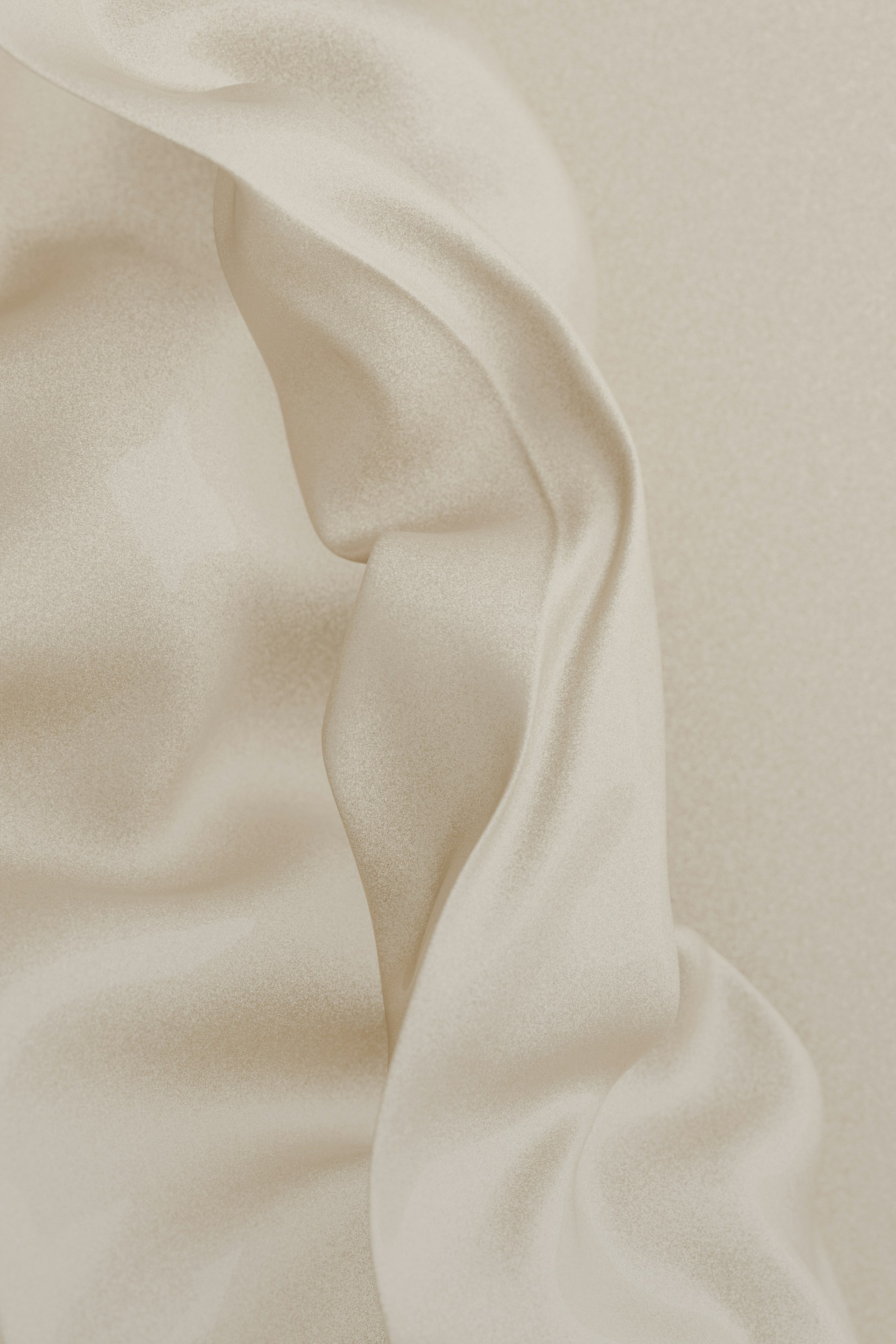 A close up view of a white fabric