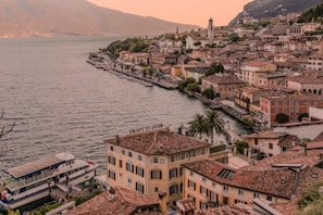 A view of a city next to a body of water
