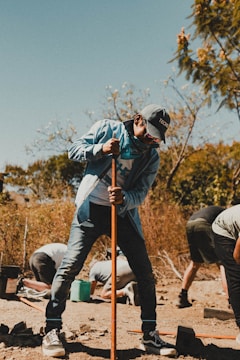 A group of people working on a construction project