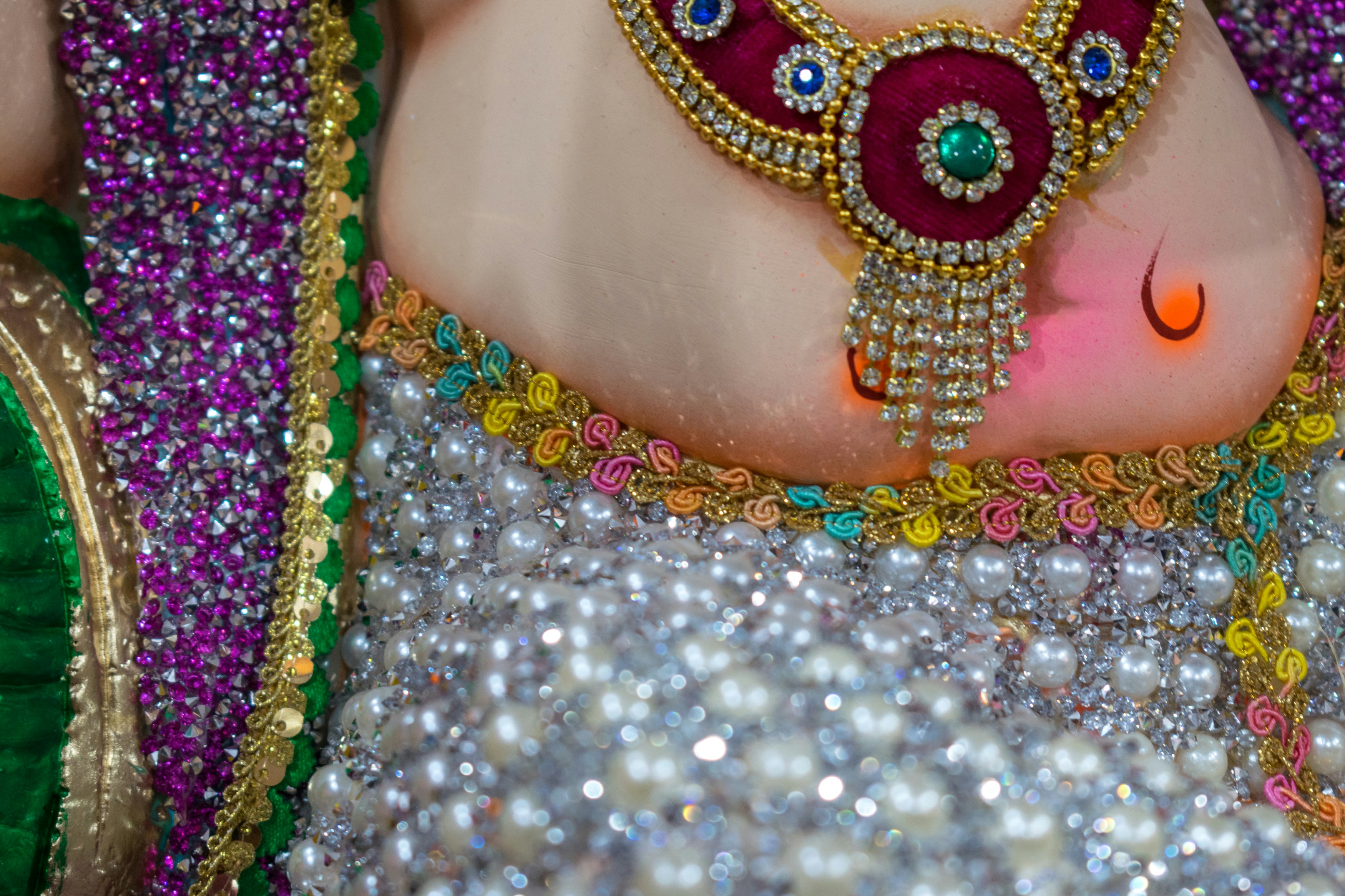 Closeup of Lord Ganpati idol