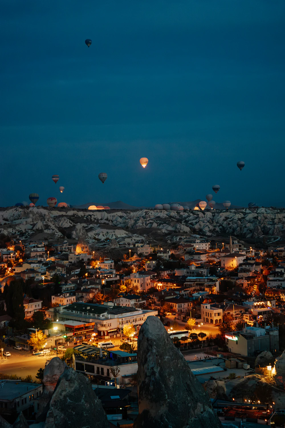 Balloons over the town of Göreme