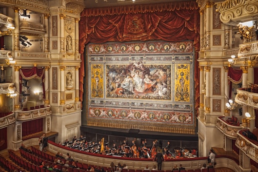 A view of a theatre from the balcony