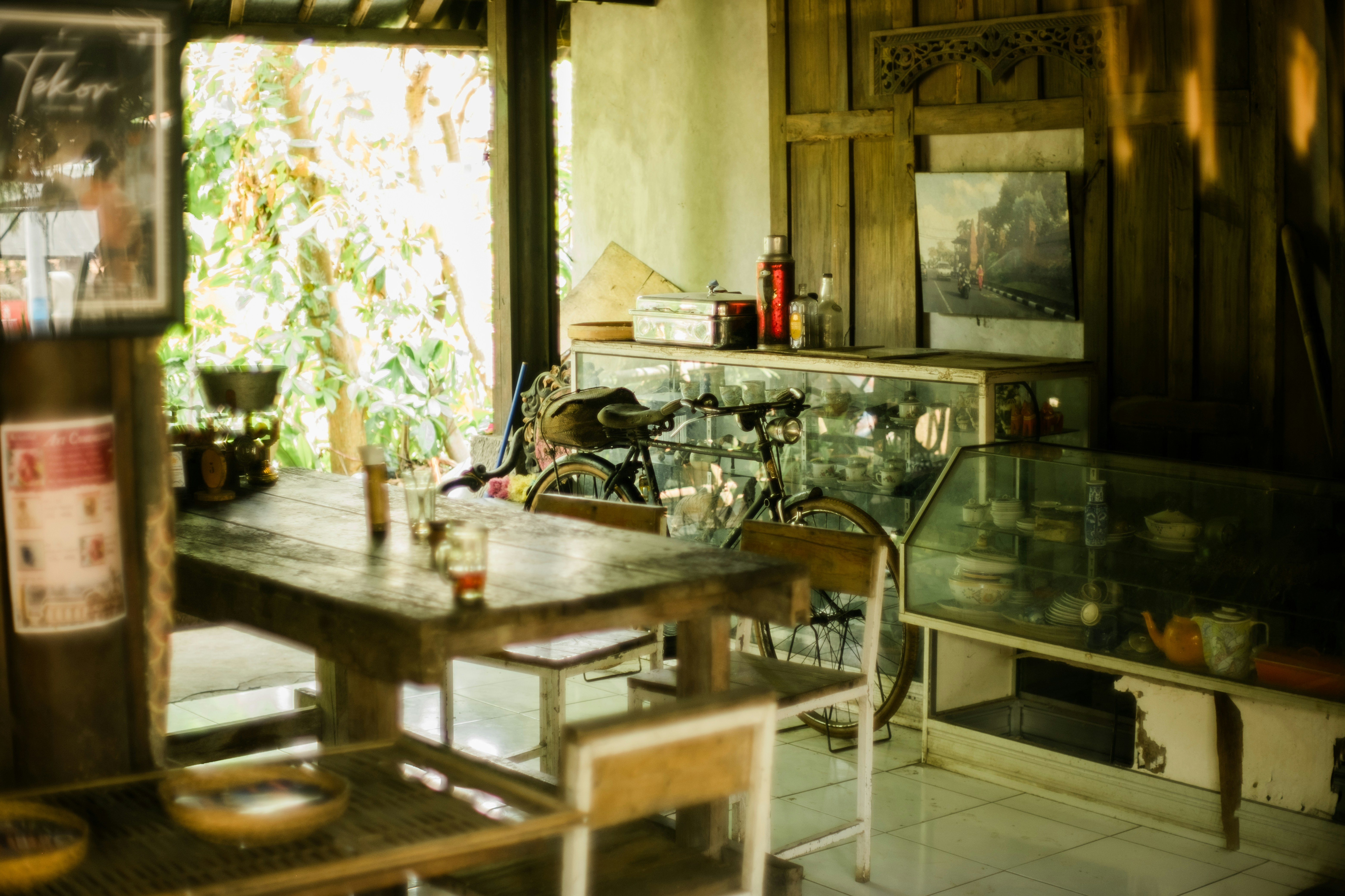 Café interior seating