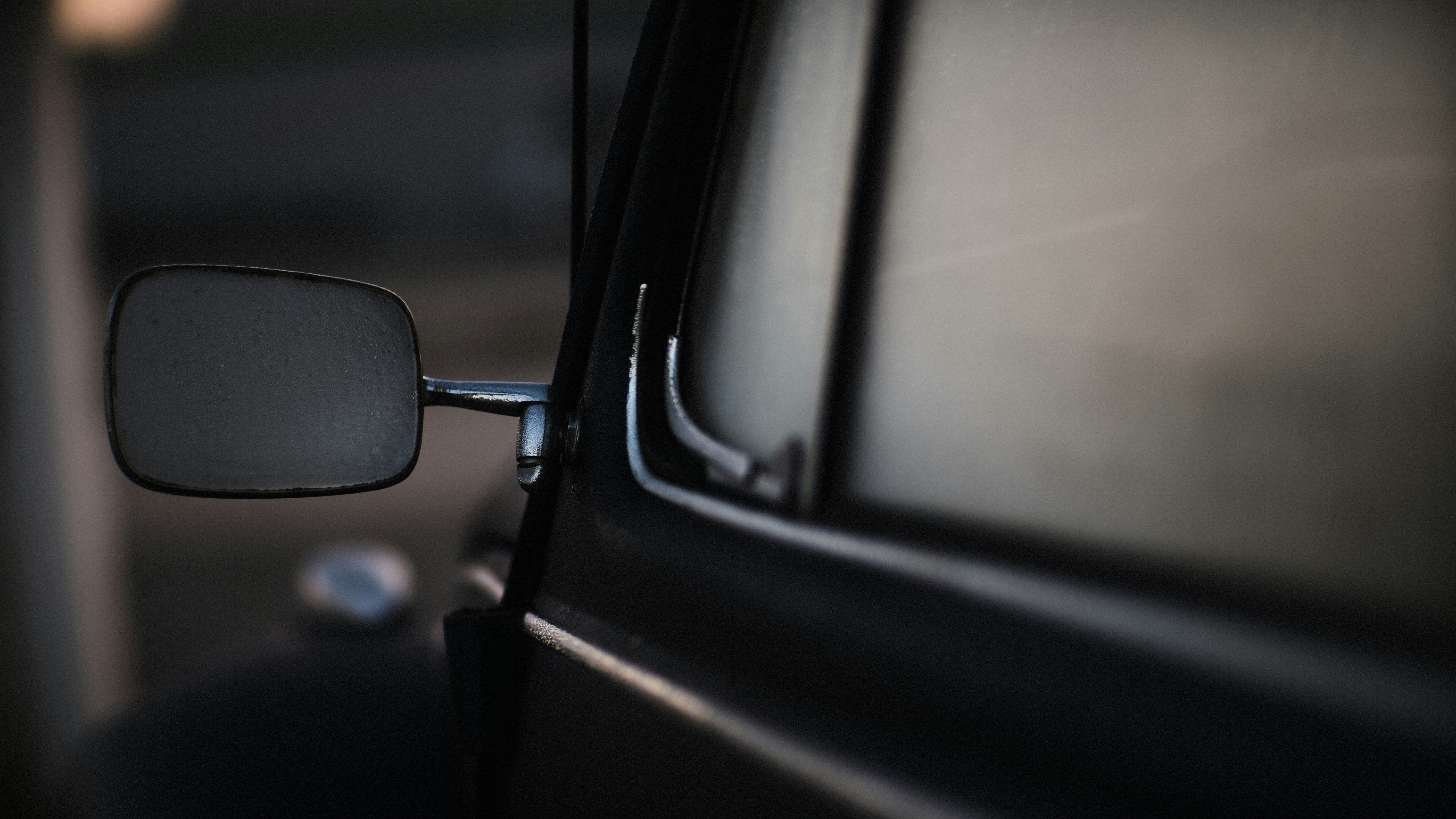 A close up of a door handle on a car