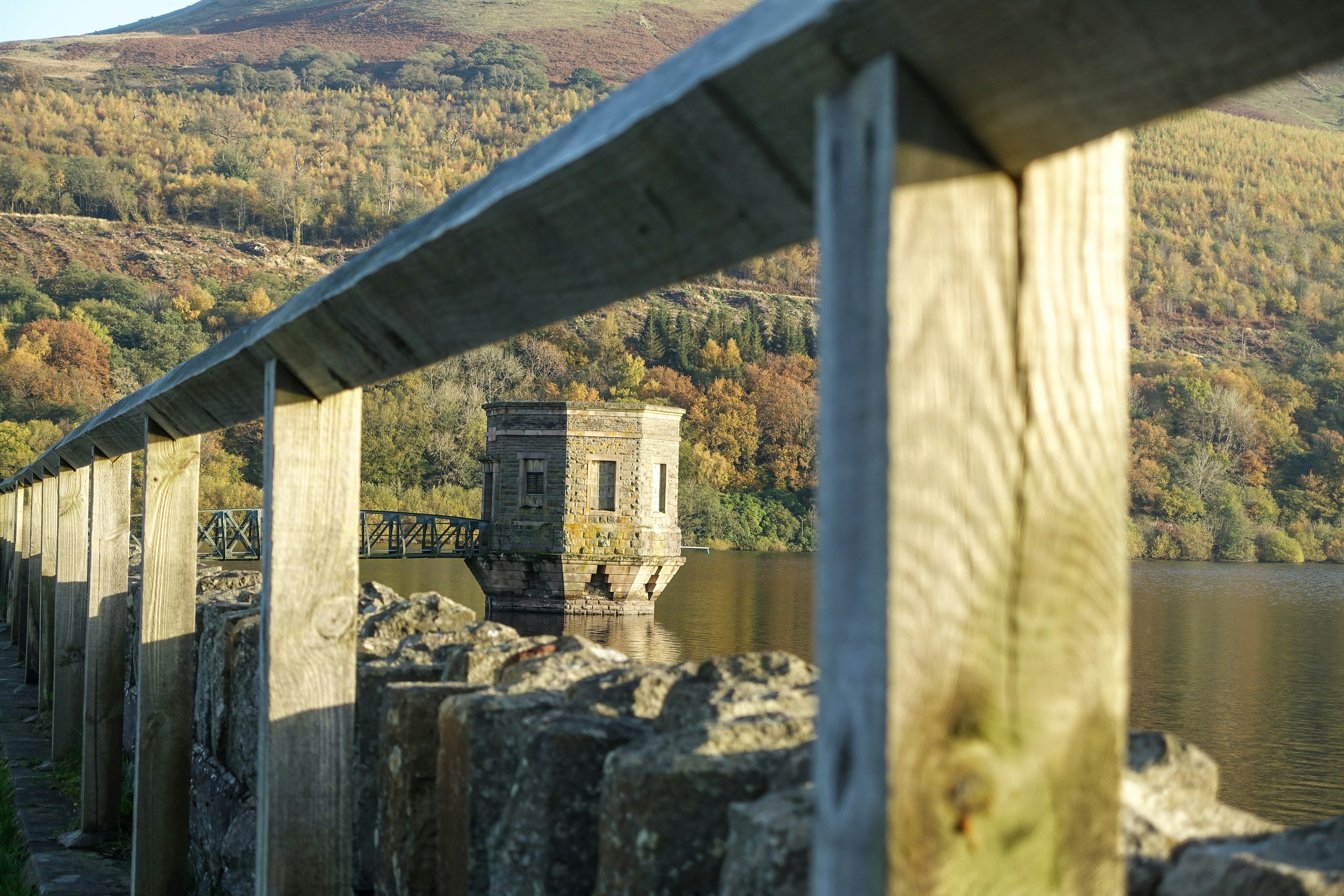 A view of a bridge over a body of water