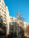 A very tall building with lots of windows