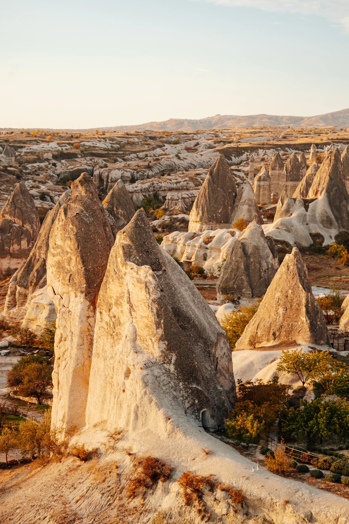 Rock formations in Cappadocia, Türkiye