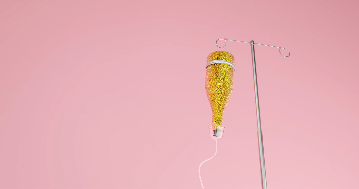 IV equipment set up and ready