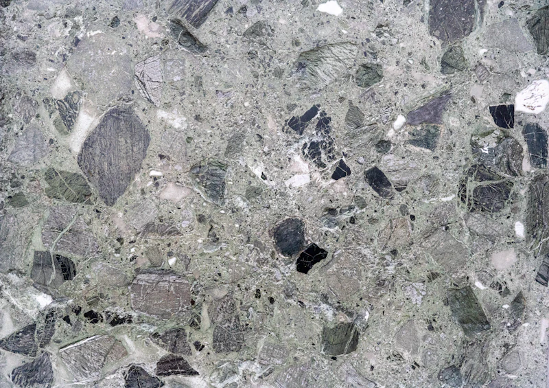 A close view of a stone floor