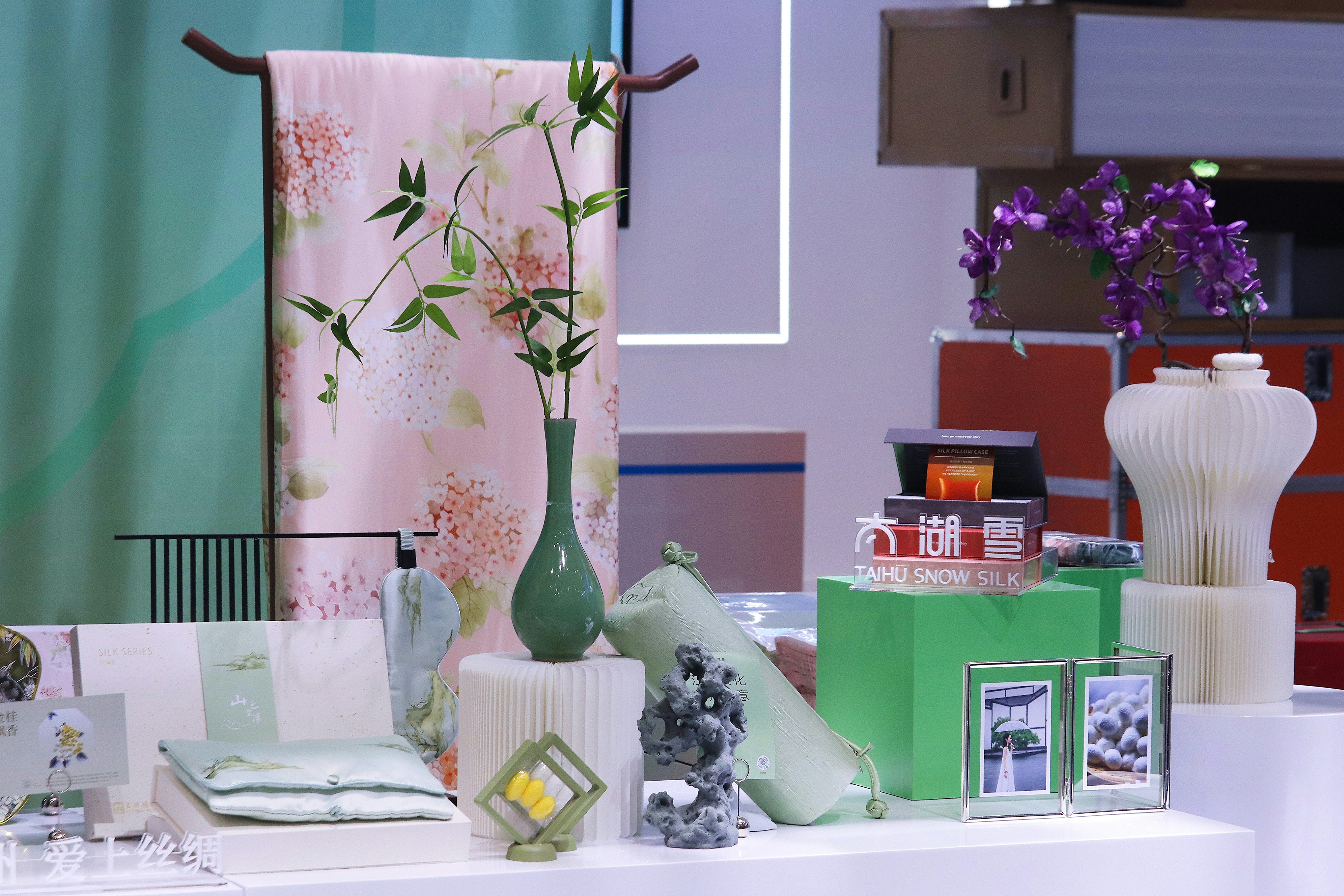Premium craft booth with elegant display setup