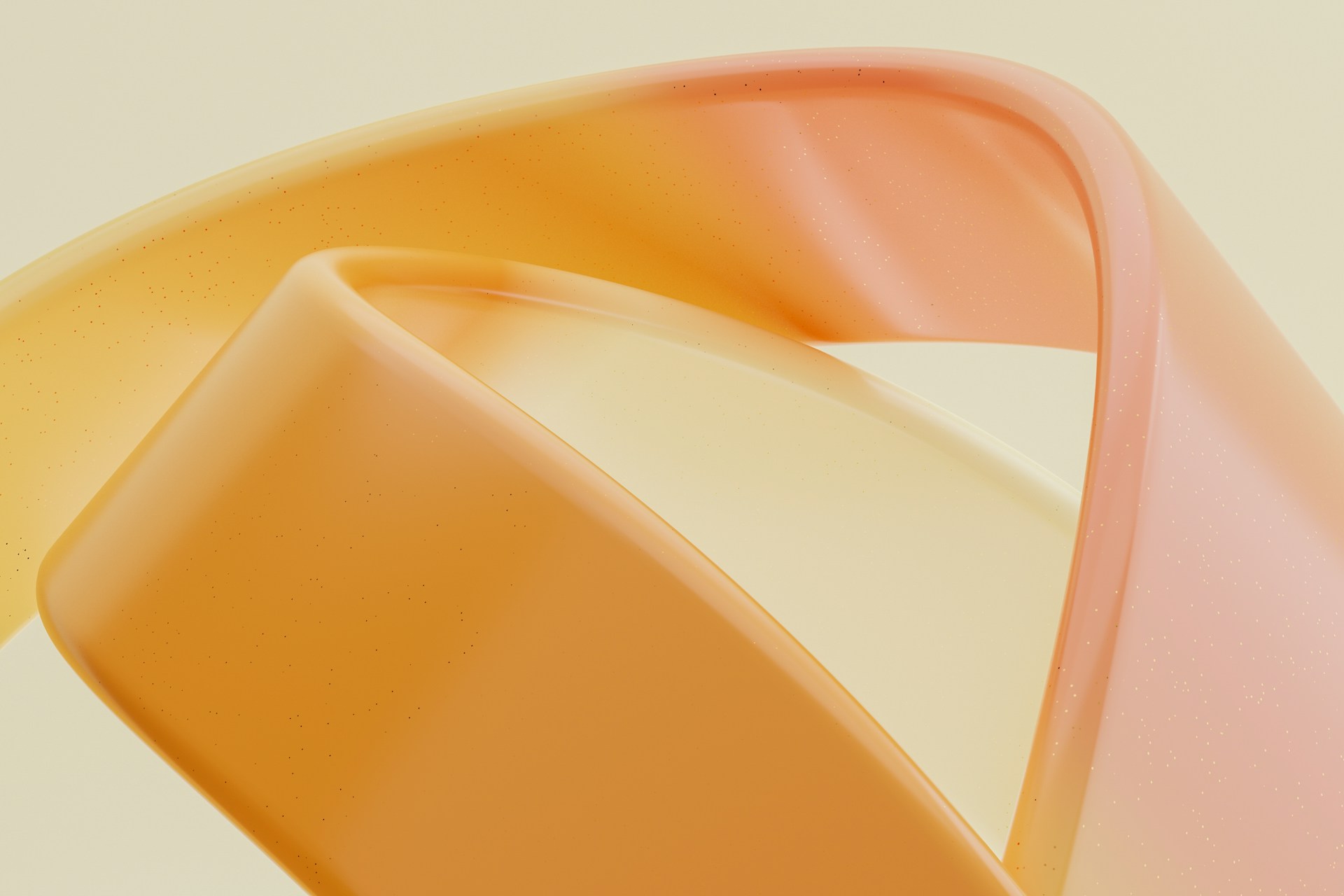 A close up of a pink and orange object