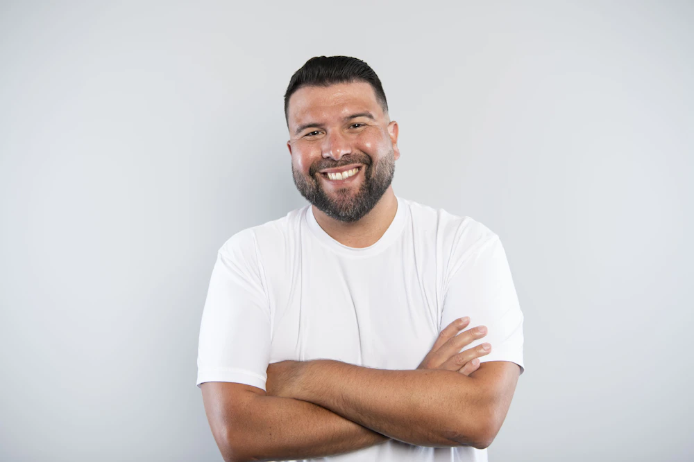 Man feeling balanced and energized after hormone optimization