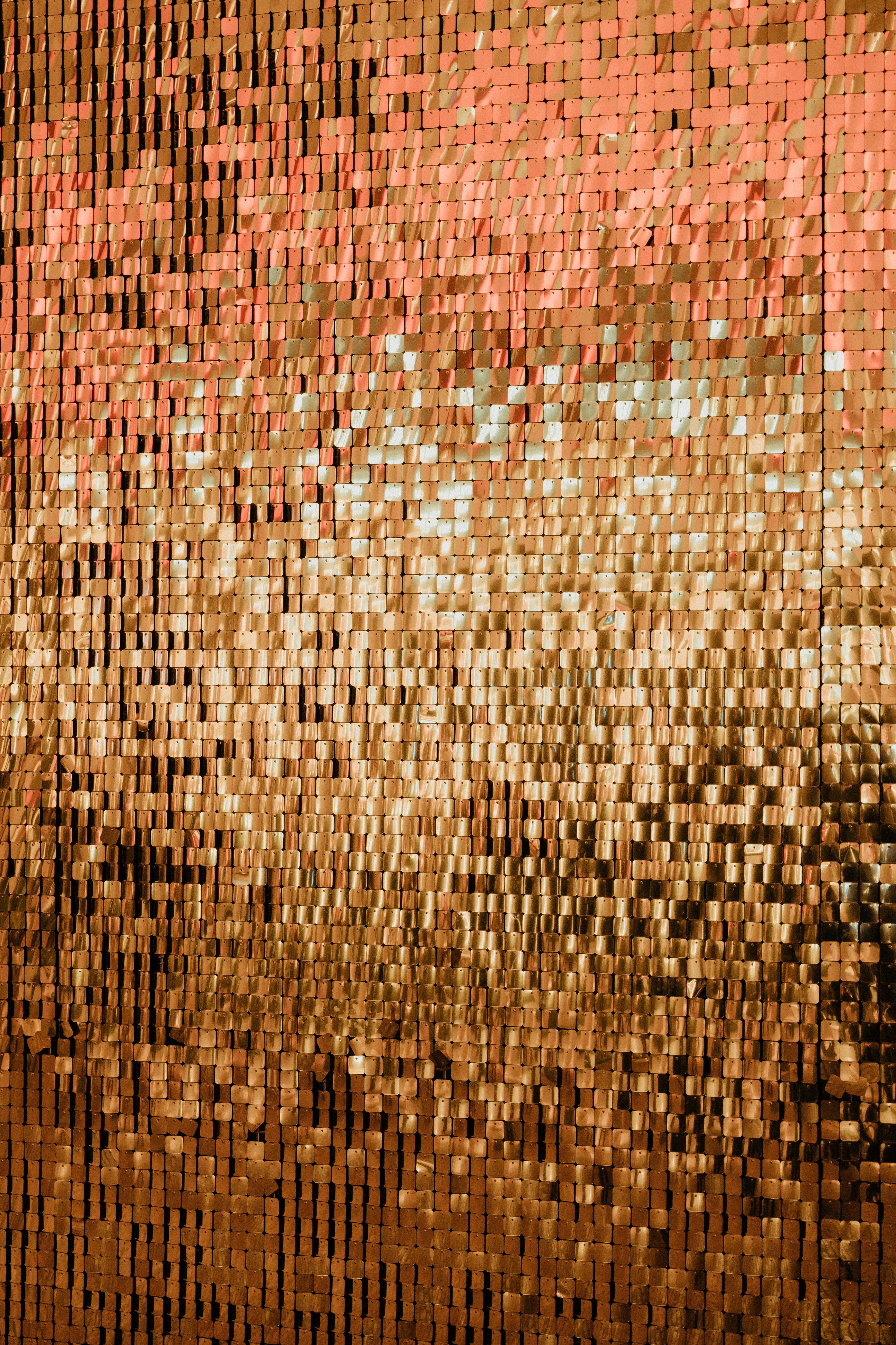 A close up of a wall with a pattern on it