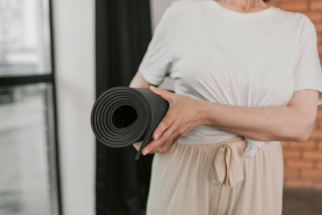 yoga mats rolled